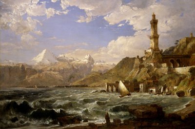 The Coast of Genoa by Jasper Francis Cropsey